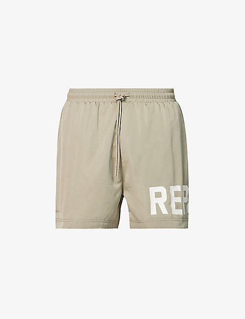 REPRESENT: Brand-typography quick-drying swim shorts