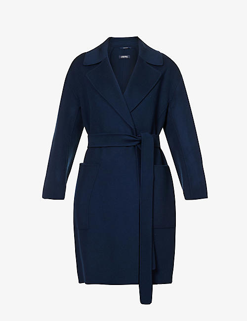 S MAX MARA: Paris self-tie wool coat