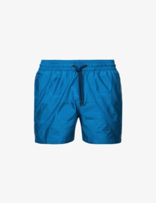 FRESCOBOL CARIOCA - Geometric-print regular-fit swim shorts ...
