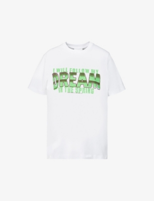 Ganni Short Sleeve Relaxed Dream T-shirt In Bright White