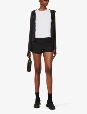 Vuori Womens White Energy Boxy-fit Stretch-jersey T-shirt In White