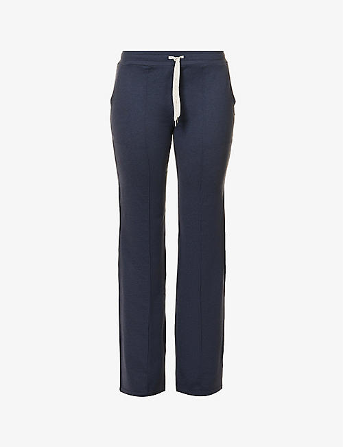 VUORI: Halo drawstring-waist flared high-rise stretch-recycled polyester trousers