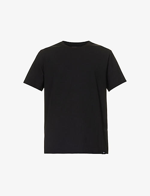 7 FOR ALL MANKIND: Luxe Performance brand-tab stretch-cotton T-shirt