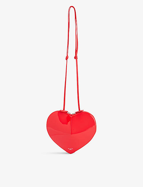 ALAIA: Le Coeur leather cross-body bag