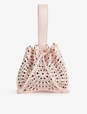 Alaïa Alaia 420- Rose Dragee Rose Marie Leather Top-handle Bag