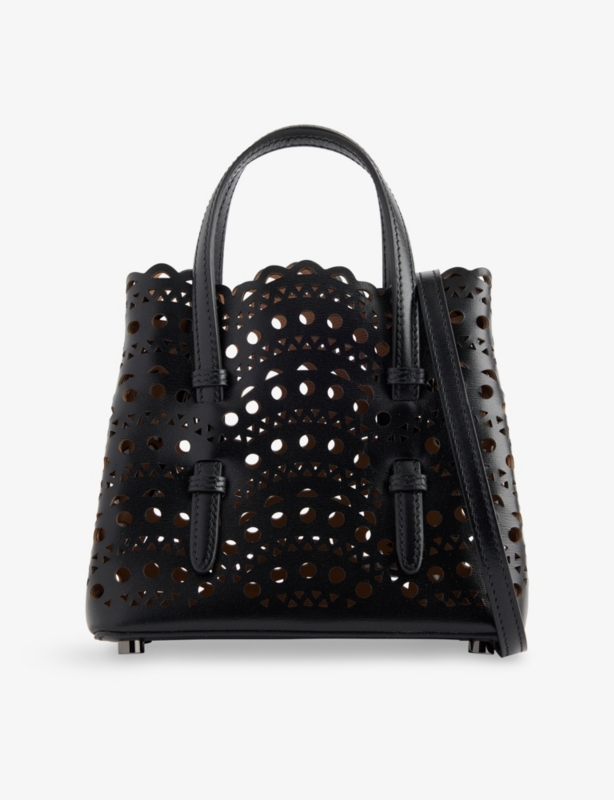 Mina 16 Leather Top-Handle Bag