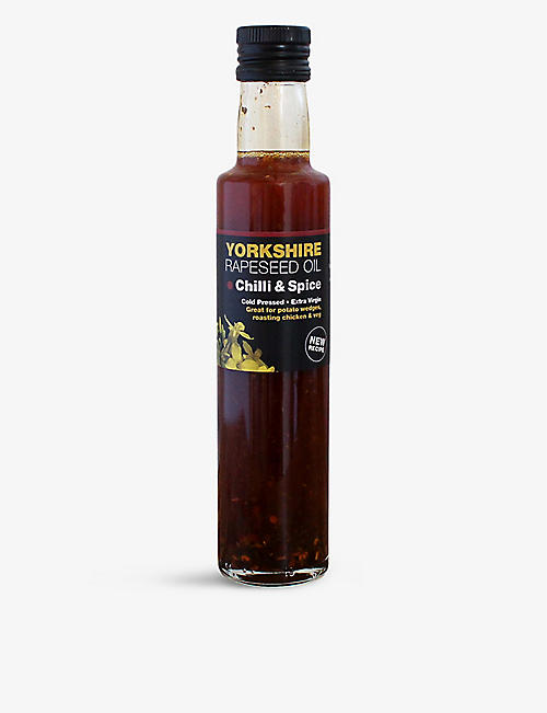 PANTRY: Yorkshire Rapeseed cold-pressed extra-virgin rapeseed oil with chilli and spice 199ml