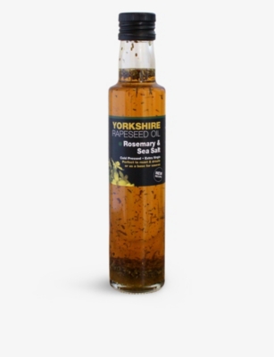 YORKSHIRE RAPESEED OIL: Yorkshire Rapeseed cold-pressed extra-virgin rapeseed oil with rosemary and salt 199ml