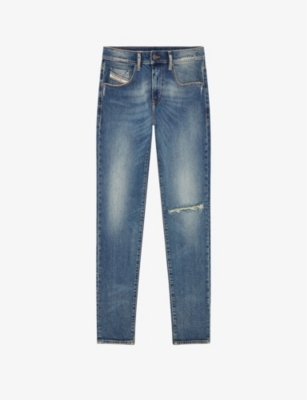 DIESEL: 2019 D-Strukt faded-wash slim-fit stretch-denim jeans