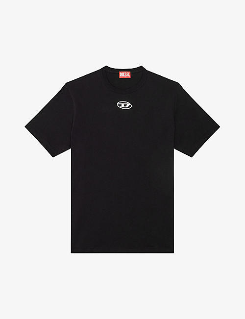 DIESEL: T-Just logo-embroidered short-sleeve cotton T-shirt