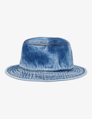Diesel C-lib-fisher Denim Bucket Hat In 1