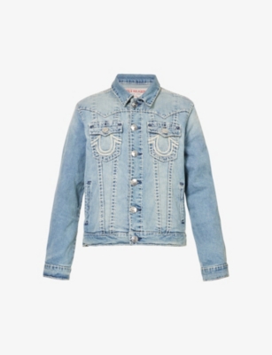 True religion jean 2025 jacket light blue