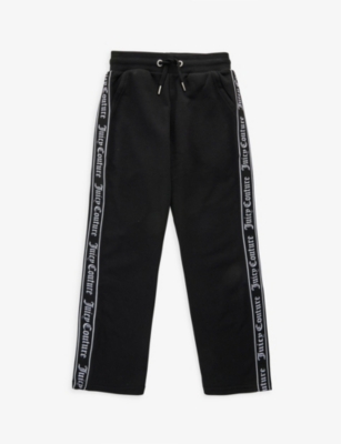 Buy Juicy Couture Girls Tape Wide Leg Joggers Black