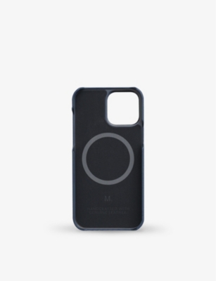 MINTAPPLE: Logo-print iPhone 14 Pro grained-leather case