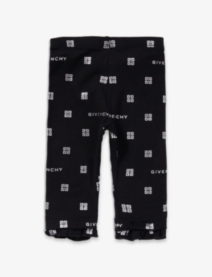 Givenchy Logo-pattern Print Leggings In Black