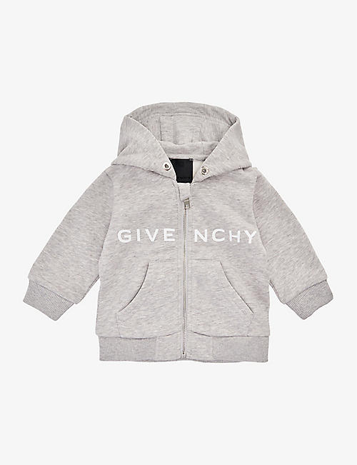 GIVENCHY: Logo-print regular-fit cotton-blend hoody 6 months-3 years