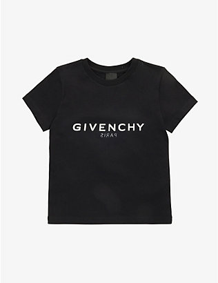 GIVENCHY: Logo-print short-sleeve cotton-jersey T-shirt 4-12 years