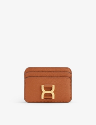 Chloé Chloe Tan Marcie Leather Card Holder