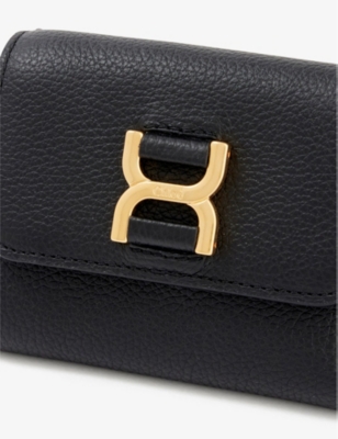 Shop Chloé Chloe Women's Black Marcie Small Bifold Leather Wallet