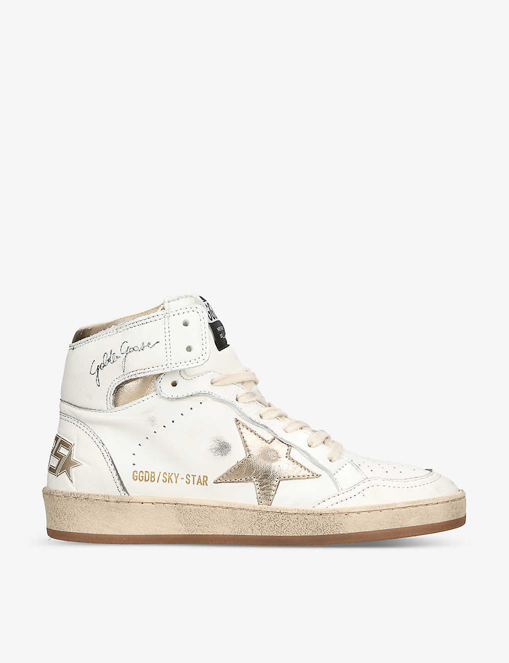 Golden Goose Women's Sky Star 11522 Leather High-top Trainers In White