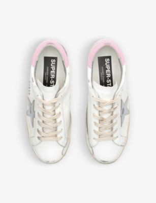Golden Goose Women Suede Super Star Sneakers In White/oth
