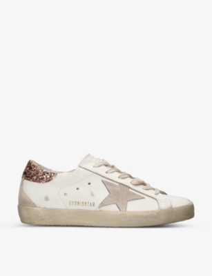 GOLDEN GOOSE - Super Star 11471 glitter heel-tab leather trainers