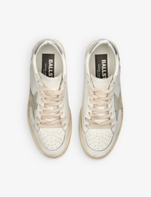 Golden Goose Womens  Ballstar 10273 Leather Low-top Trainers In White/oth
