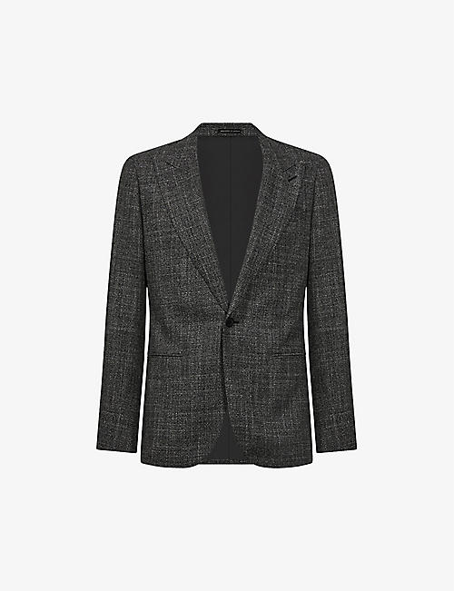 REISS：Croupier 单排扣修身版型羊毛混纺西装外套