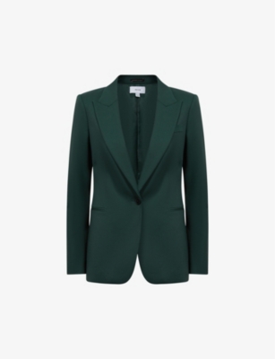 REISS - Jade single-breasted stretch-wool blazer | Selfridges.com