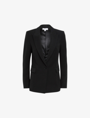 REISS: Gabi single-breasted stretch-woven blazer