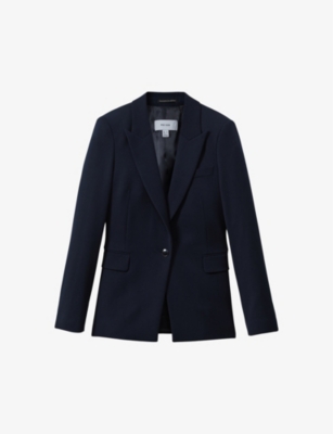 REISS - Gabi single-breasted stretch-woven blazer
