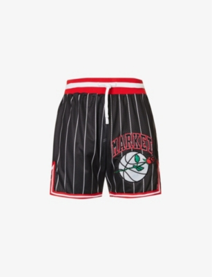 Market Rose Bowl Graphic-print Mesh Short in Red for Men