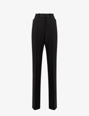 REISS: Gabi slip-pocket slim-leg mid-rise woven trousers