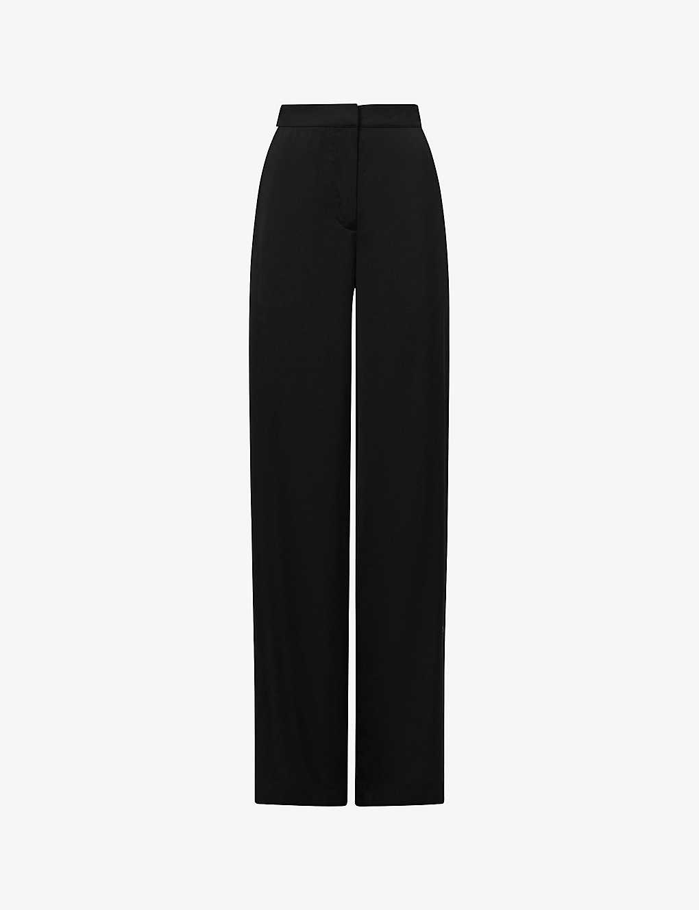 REISS - Poppie side-stripe wide-leg mid-rise woven trousers ...