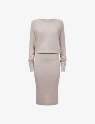 Reiss Womens Neutral Leila Crew-neck Wool And Cashmere Jumper