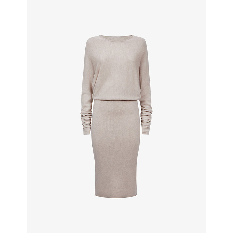 Reiss Womens Neutral Leila Crew-neck Wool And Cashmere Jumper