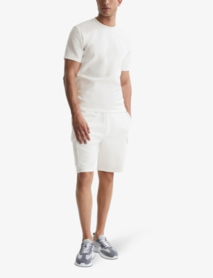 Reiss Melrose Garment Dye Crew Neck T-shirt In White
