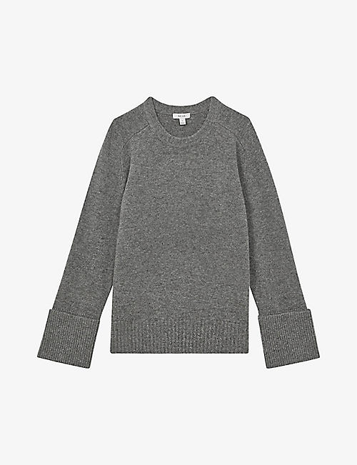 REISS: Laura round-neck wool and cashmere jumper