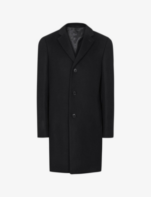 REISS: Gable single-breasted wool-blend coat
