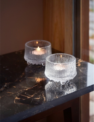 IITTALA: Ultima Thule glass tealight holder 6.5cm