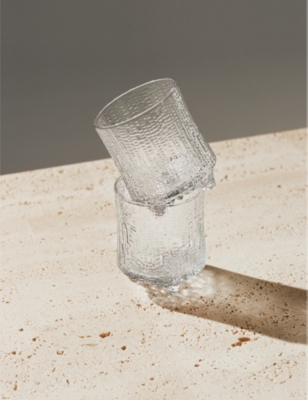 IITTALA: Ultima Thule On The Rocks glass tumbler set of two