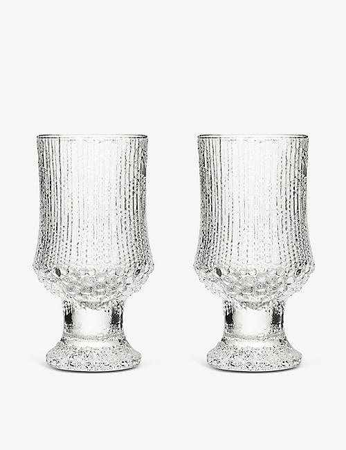 IITTALA: Ultima Thule glass goblet set of two