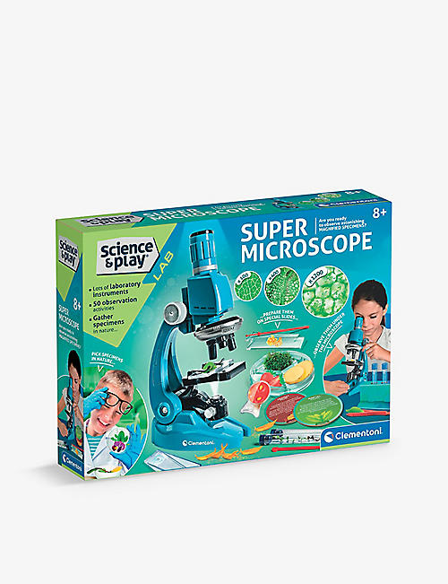 SCIENCE & PLAY: Clementoni 61365 Super Microscope experiment kit