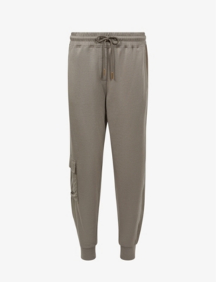 REISS: Allegra patch-pocket woven jogging bottoms