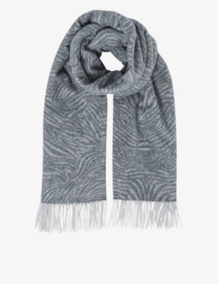 Reiss Heidi Wool Cashmere Scarf