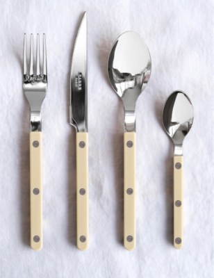 SABRE: Bistrot stainless-steel and acrylic cutlery set of 24