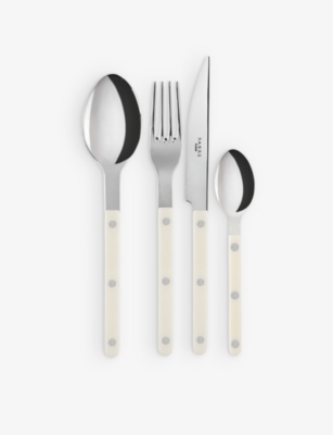 SABRE: Bistrot stainless-steel and acrylic cutlery set of 24