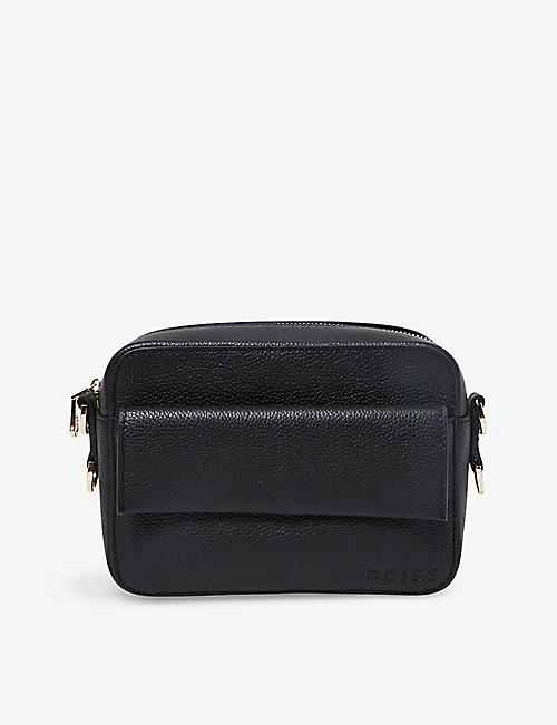 REISS: Clea leather camera bag