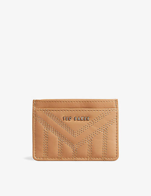 TED BAKER: Ayani quilted leather card holder