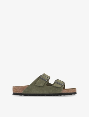 BIRKENSTOCK: Arizona Two-Strap Suede Sandals